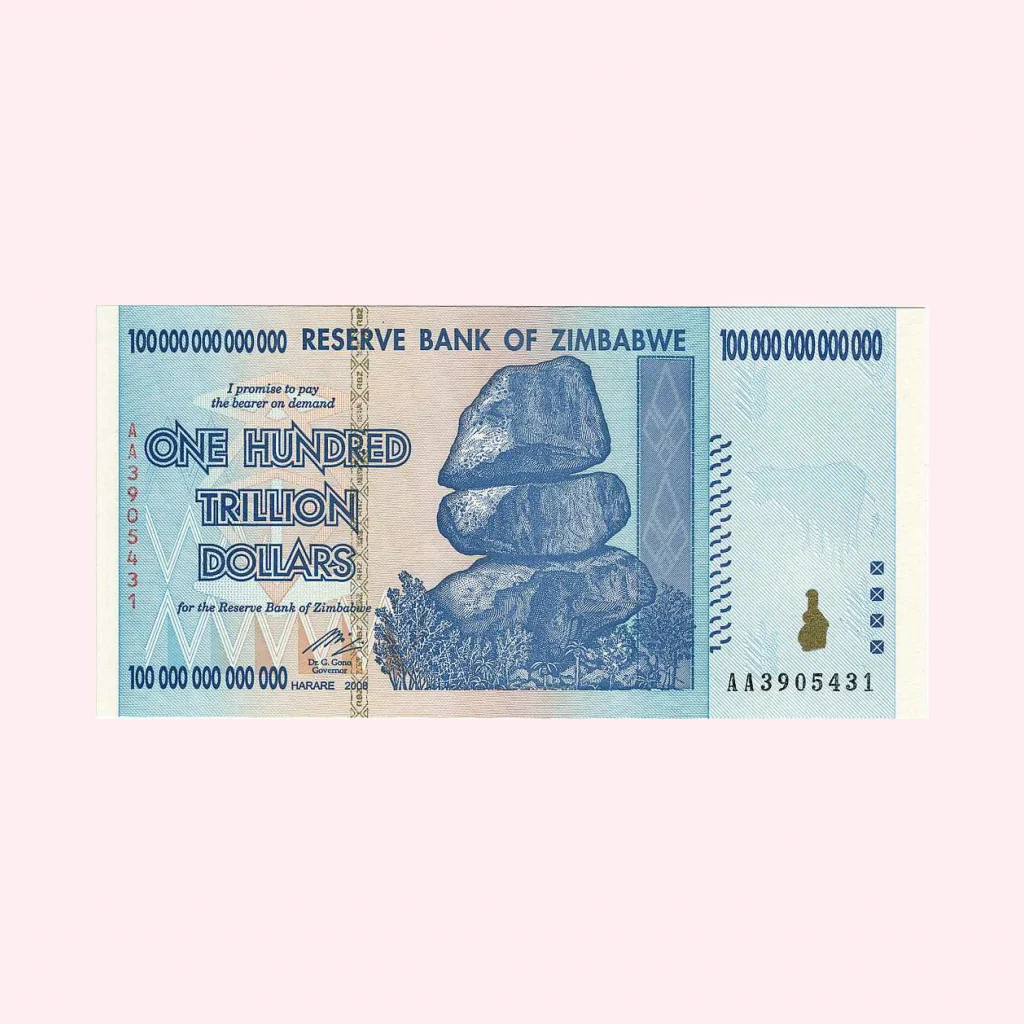 100 Trillion Zimbabwean Dollar