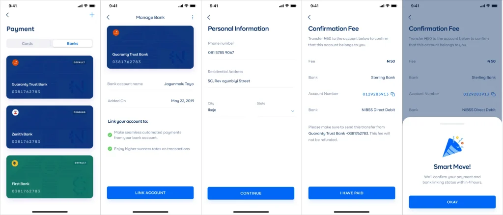 Cowrywise App Update_How-to_Link_Bank_Account