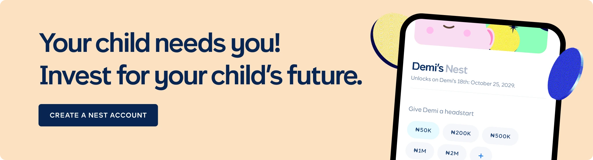 Nest by Cowrywise - an investment account for kids