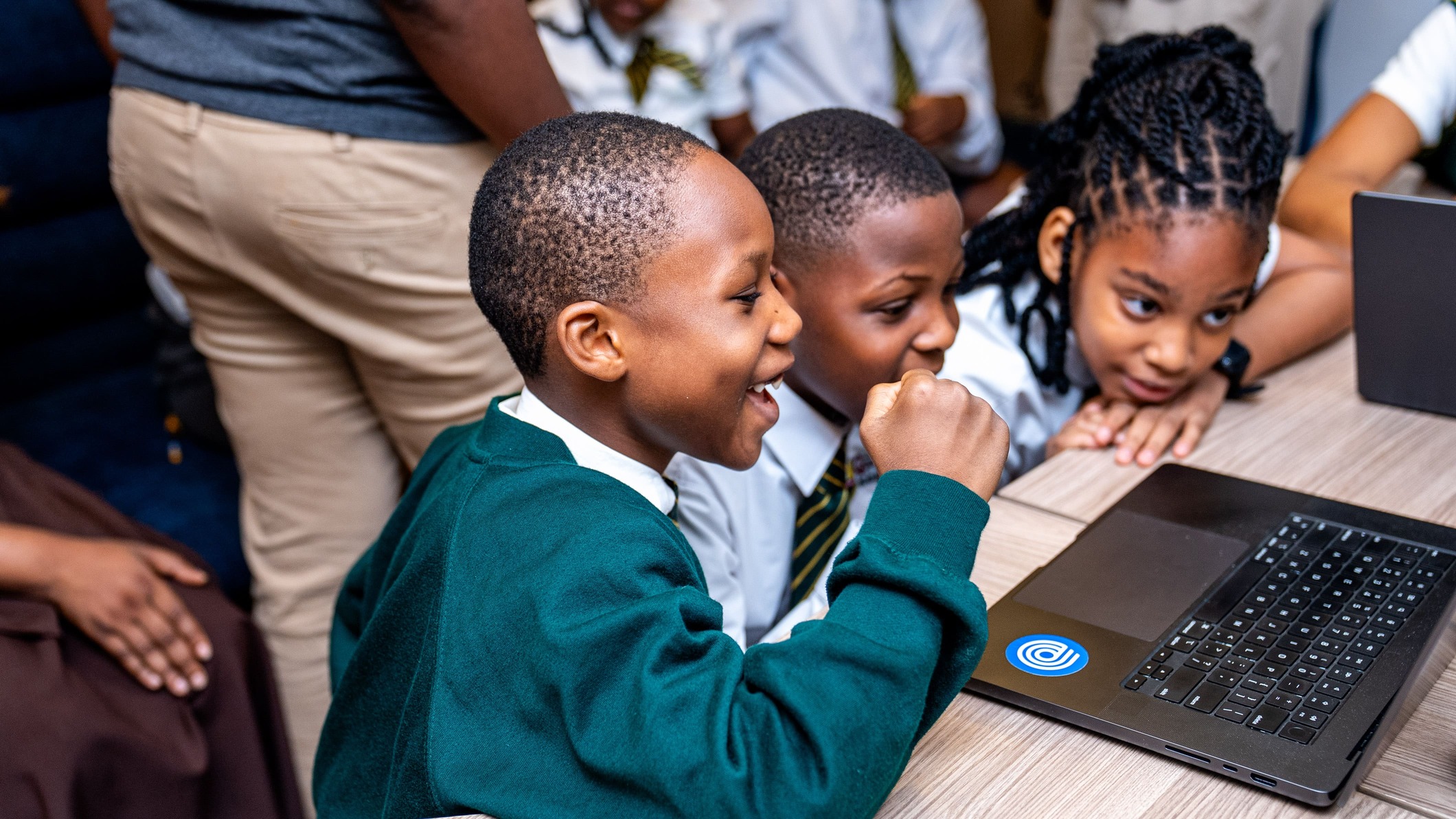 Students of Gopherwood School testing Cowrywise Kids