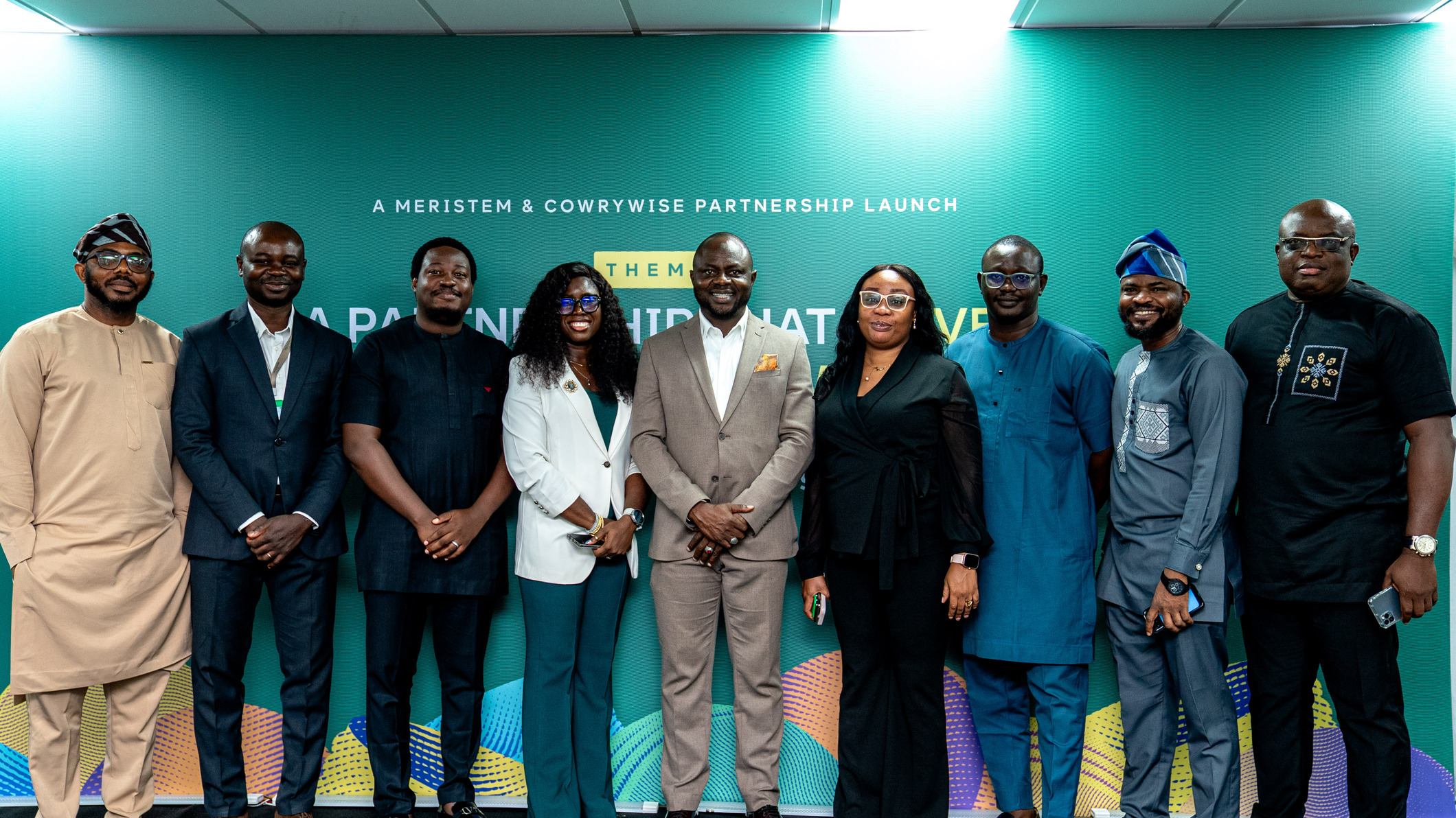 Cross-secton of stakeholders at the Cowrywise and Meristem Press Event