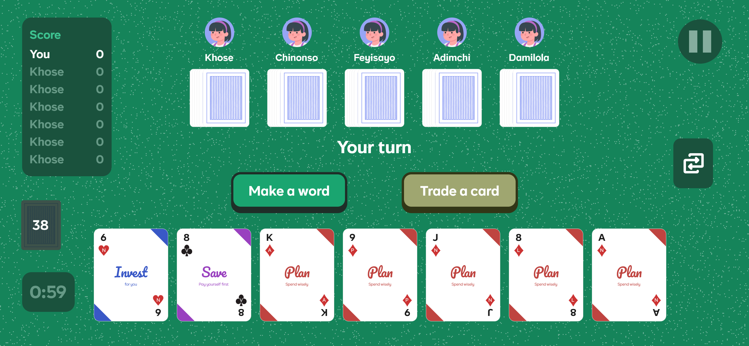 Cowrywise Kids Interface - a financial education app for kids